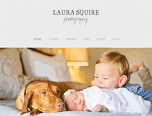 Tablet Screenshot of laurasquirephotography.com